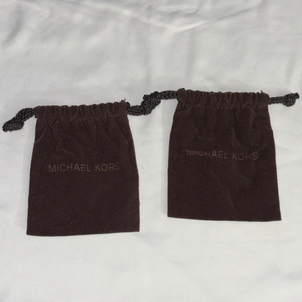 Michael Kors Chocolate Velvet Pouches